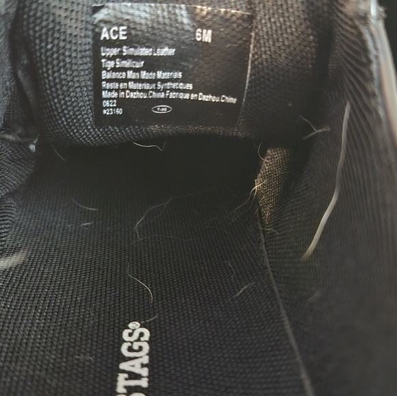 Deer Stags Ace Black Leather Oxfords Big Boy's Size 6M - Picture 5 of 11